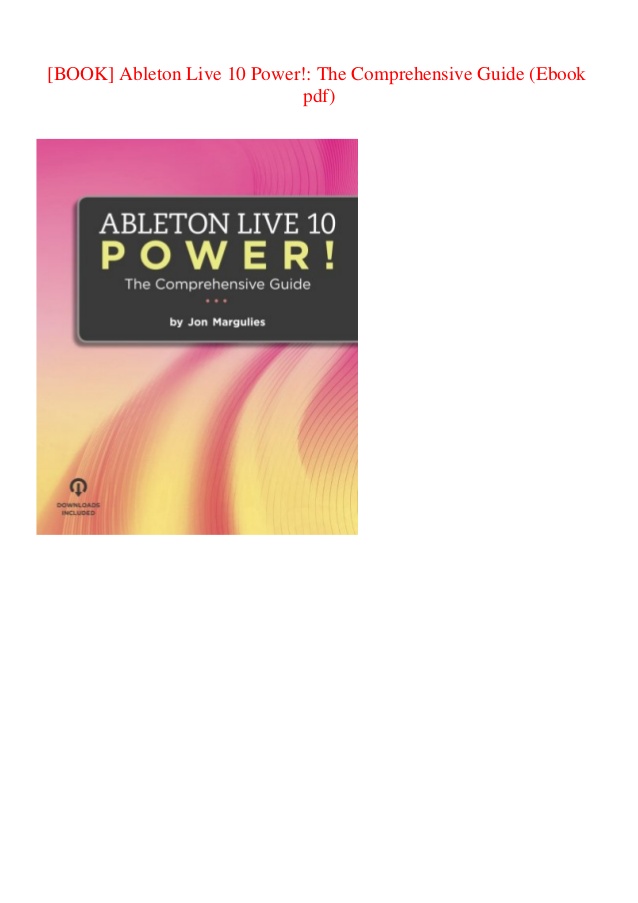 Ableton live 10 user manual pdf